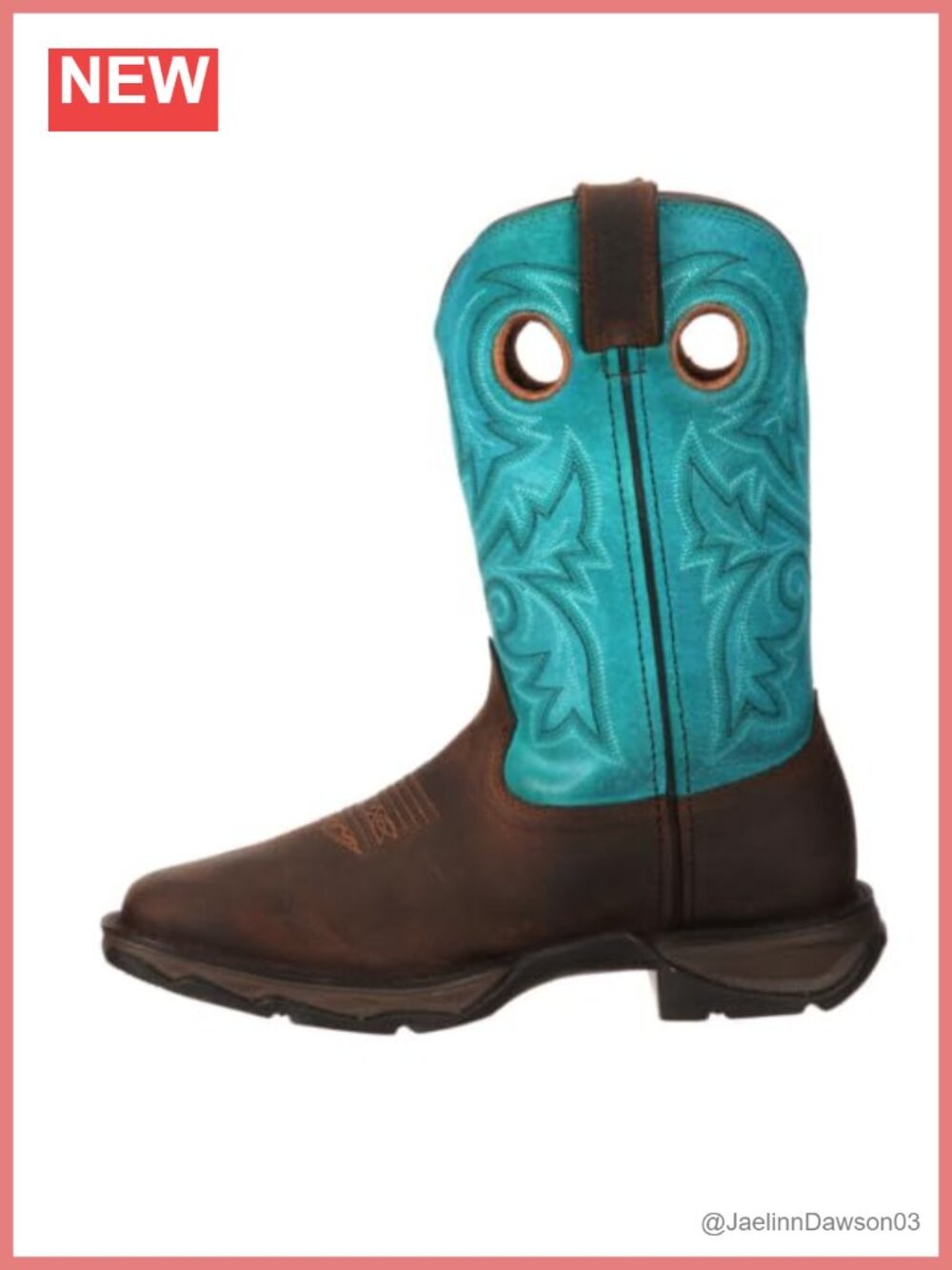 Durango Lady Rebel Waterproof Composite Square Toe Western Boot